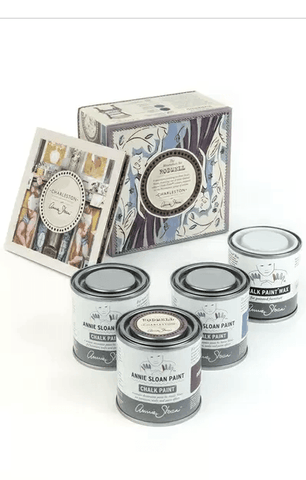 ANNIE SLOAN WITH CHARLESTON: DECORATIVE PAINT SET IN RODMELL Paint Kits Gaysha Chalk Paint 