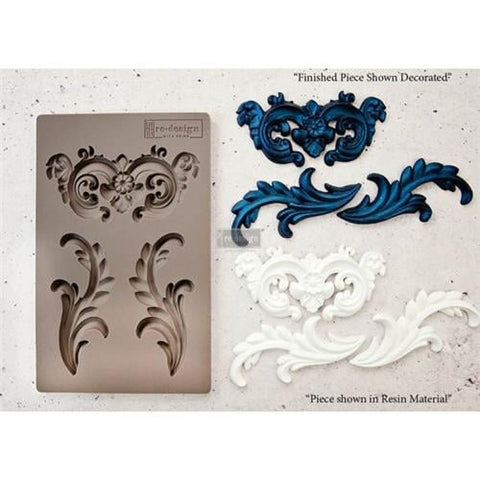 Everleigh Flourish Decor Mould® Redesign with Prima® Gaysha Chalk Paint 