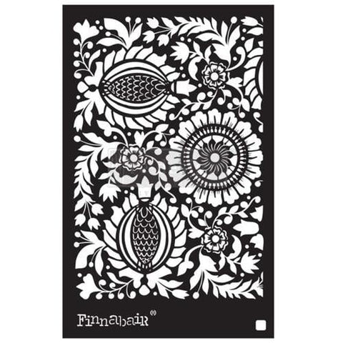 Finnabair Folk Florals Stencil Redesign with Prima® Gaysha Chalk Paint 