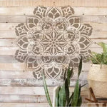Ananda Mandala Stencil - Small 16" x 16" Royal Design Studio Stencils Gaysha Paint & Pattern 