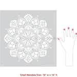 Ananda Mandala Stencil - Small 16" x 16" Royal Design Studio Stencils Gaysha Paint & Pattern 