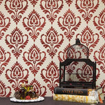 Anika Ikat Damask Furniture Stencil Royal Design Studio Stencils Gaysha Paint & Pattern 