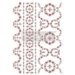 Annie Sloan Flower Garland Decor Transfers® Redesign with Prima® Gaysha Paint & Pattern 