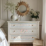 Annie Sloan Swedish Posy Decor Transfer® Redesign with Prima® Gaysha Paint & Pattern 