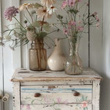 Annie Sloan Swedish Posy Decor Transfer® Redesign with Prima® Gaysha Paint & Pattern 