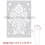Antoinette Damask Royal Design Studio Stencils Gaysha Paint & Pattern 
