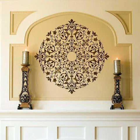 Arabesque Ceiling Medallion Royal Design Studio Stencils Gaysha Paint & Pattern 