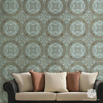 Aragon Damask Wall Stencil Royal Design Studio Stencils Gaysha Paint & Pattern 