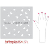 Aztec Triangles Raven + Lily Furniture Stencil Royal Design Studio Stencils Gaysha Paint & Pattern 