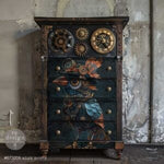 Azure Aviator Decoupage Paper Redesign with Prima® Gaysha Paint & Pattern 
