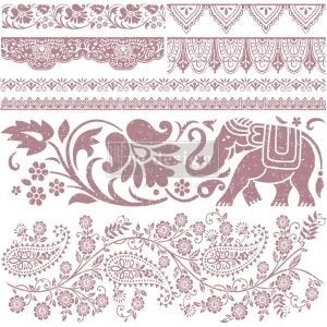 Bohemian Dreamer Decor Stamp Redesign with Prima® Gaysha Paint & Pattern 