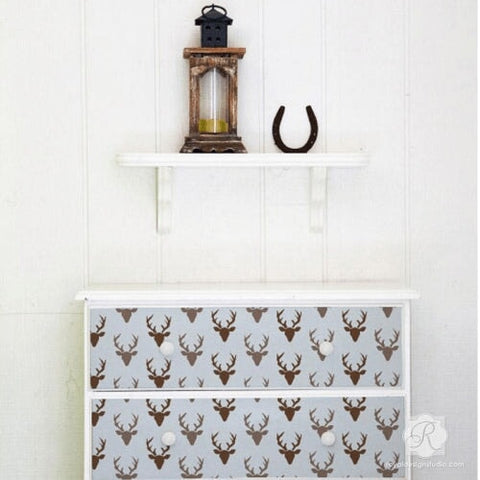 Buck Forest Bonnie Christine Furniture Stencil Royal Design Studio Stencils Gaysha Paint & Pattern 