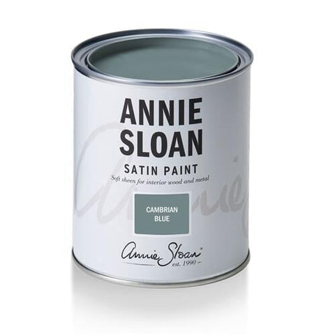 Cambrian Blue Satin Paint 750ml Annie Sloan Satin Paint Gaysha Paint & Pattern 