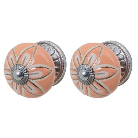 CDK667-Salmon Gaysha Knobs, Hooks & Pulls Gaysha Paint & Pattern 
