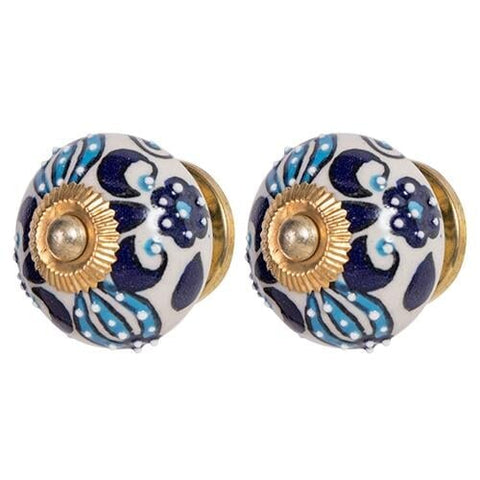 CDK7557-BlueTurq Gaysha Knobs, Hooks & Pulls Gaysha Paint & Pattern 