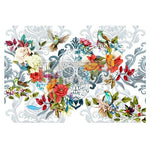 CeCe Sweet Dreaming Decoupage Paper Redesign with Prima® Stencil Gaysha Chalk Paint 