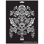 Chapelle Royale Stencil Redesign with Prima® Gaysha Chalk Paint 