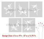 Cherry Blossoms Stencil Royal Design Studio Stencils Gaysha Paint & Pattern 