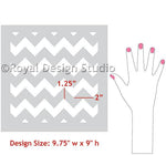 Chevron Furniture Stencil Royal Design Studio Stencils Gaysha Paint & Pattern 