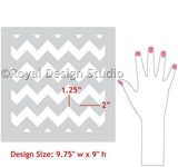 Chevron Furniture Stencil Royal Design Studio Stencils Gaysha Paint & Pattern 