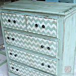 Chevron Furniture Stencil Royal Design Studio Stencils Gaysha Paint & Pattern 