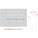 Dream On Lettering Stencil Royal Design Studio Stencils Gaysha Paint & Pattern 