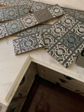 Eastern Tile Wall Stencil Royal Design Studio Stencils Gaysha Paint & Pattern 