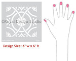 Eastern Tile Wall Stencil Royal Design Studio Stencils Gaysha Paint & Pattern 