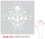 Elegancia Allover Stencil - Standard Size Royal Design Studio Stencils Gaysha Paint & Pattern 