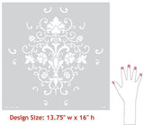 Elegancia Allover Stencil - Standard Size Royal Design Studio Stencils Gaysha Paint & Pattern 