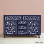 Faux Bone Inlay Stencil Annie Sloan Stencils & Decoupage Paper Gaysha Paint & Pattern 