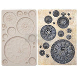 Finnabair Clock Faces Decor Mould Redesign with Prima® Gaysha Paint & Pattern 