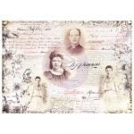 Finnabair Notes Decoupage Paper Redesign with Prima® Gaysha Paint & Pattern 