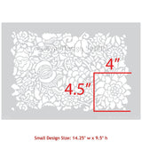 Francesca Floral Damask Furniture Stencil Royal Design Studio Stencils Gaysha Paint & Pattern 