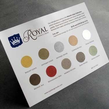 FREE - Royal Stencil Cremes Color Chart Royal Design Studio Stencil Cremes & Brushes Gaysha Paint & Pattern 