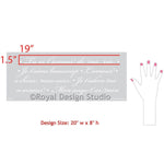 French Love Letters Furniture Stencil Royal Design Studio Stencils Gaysha Paint & Pattern 