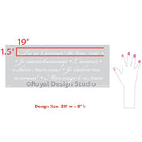 French Love Letters Furniture Stencil Royal Design Studio Stencils Gaysha Paint & Pattern 