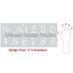 French Numbers Typography Royal Design Studio Stencils Gaysha Paint & Pattern 