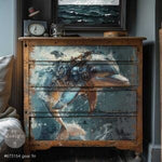Gearfin Decoupage Paper Redesign with Prima® Gaysha Paint & Pattern 