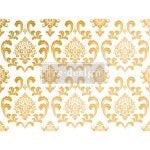Gold Foil Kacha House of Damask Decor Transfers® Redesign with Prima® Gaysha Chalk Paint 