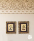Grand Mughal Border Stencil Royal Design Studio Stencils Gaysha Paint & Pattern 