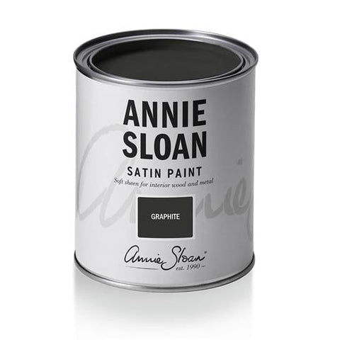 Graphite Satin Paint 750ml Annie Sloan Satin Paint Gaysha Paint & Pattern 