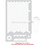 Hexagon Tile Floor Stencil Royal Design Studio Stencils Gaysha Paint & Pattern 