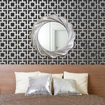 Hollywood Squares Stencil - Small Size Royal Design Studio Stencils Gaysha Paint & Pattern 
