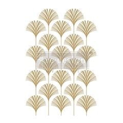 Interlinked Fans Décor Transfer® Redesign with Prima® Gaysha Chalk Paint 