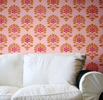 Jaipur Flower Garden Allover Wall Stencil Royal Design Studio Stencils Gaysha Paint & Pattern 