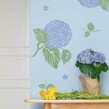 Japanese Hydranger Floral Stencil Royal Design Studio Stencils Gaysha Paint & Pattern 