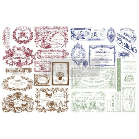 Just Labels H2O Transfers Redesign with Prima® Gaysha Paint & Pattern 