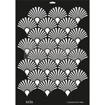 Kacha Deco Peacock Stencil Redesign with Prima® Gaysha Paint & Pattern 