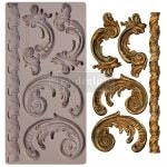 Lilian Scrolls Decor Moulds® Redesign with Prima® Gaysha Chalk Paint 